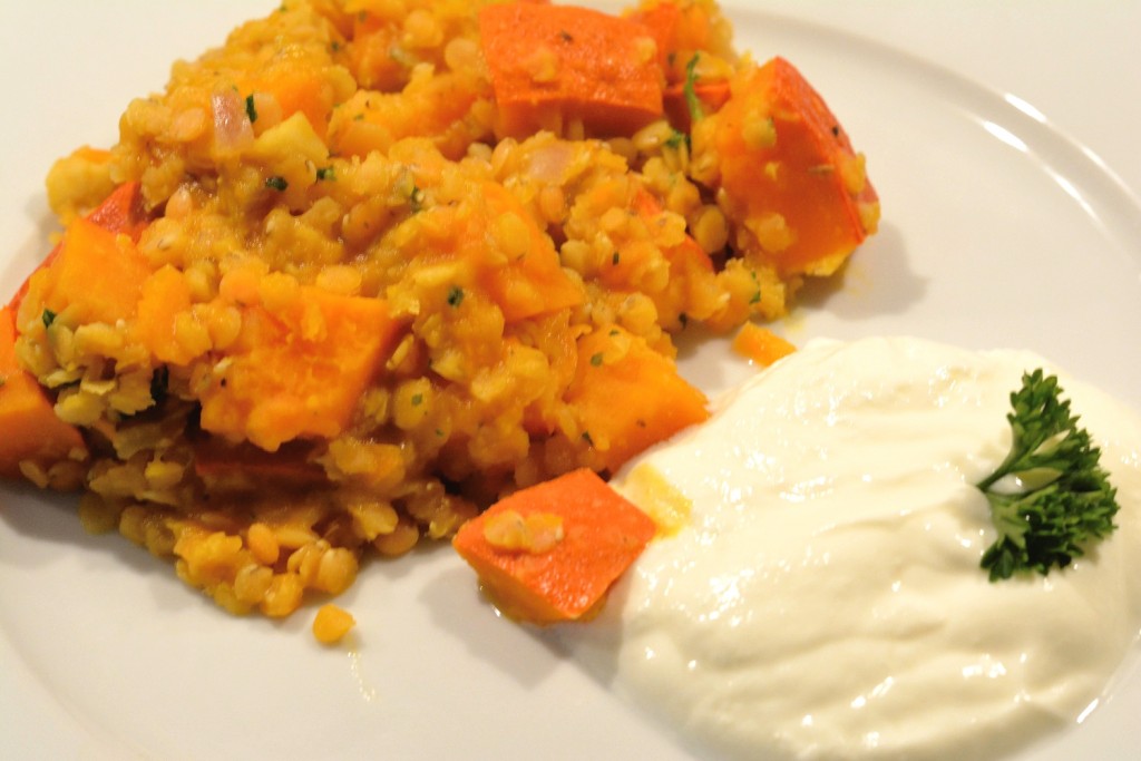 Rote Linsen Kürbis Curry - ein Herbstgericht